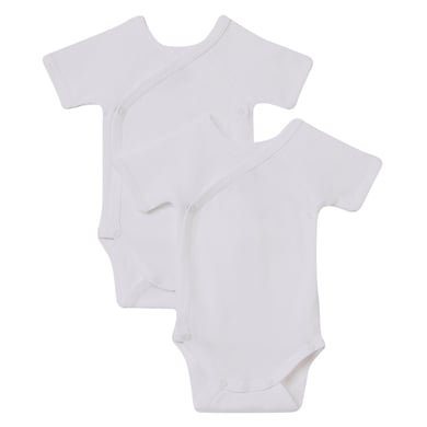 Petit Bateau 2-Pack Body wit korte mouw