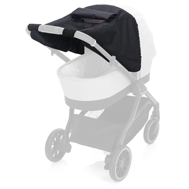 fillikid Solskydd Deluxe svart melange för barnvagn