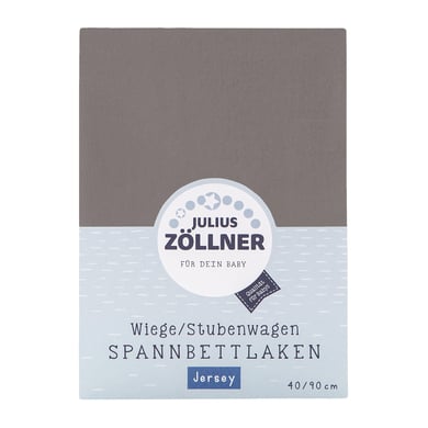 JULIUS ZÖLLNER Sábana bajera Jersey anthracite 40 x 90 cm