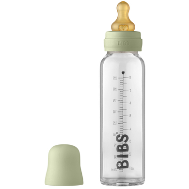BIBS Nappflaska komplett set med nappflaska 225 ml, Sage