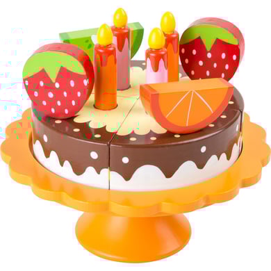 small foot ® Tarta de cumpleaños con corte de madera