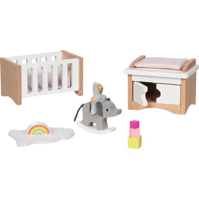 Image of goki Arrossoamento della camera dei bambini per la casa delle bambole059