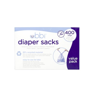 ubbi® Bolsa para pañales recambio para contenedor de 400 unidades