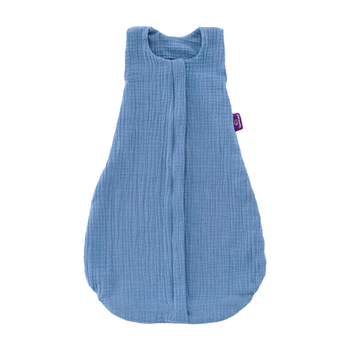 Träumeland Saco de dormir de verano LIEBMICH muselina azul claro