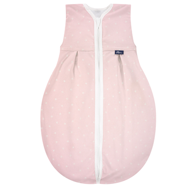 Alvi ® Saco de dormir Jersey Light Pluma rosa/blanco