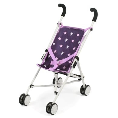 Image of BAYER CHIC 2000 Passeggino Mini ROMA per bambole, Stars purple059