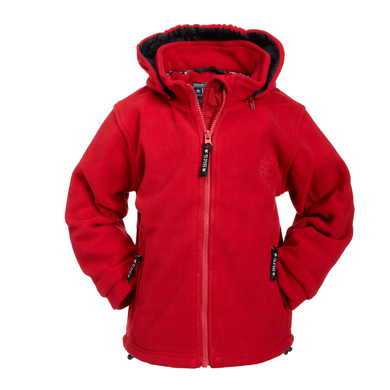 BMS Chaqueta con capucha Clima-Fleece roja