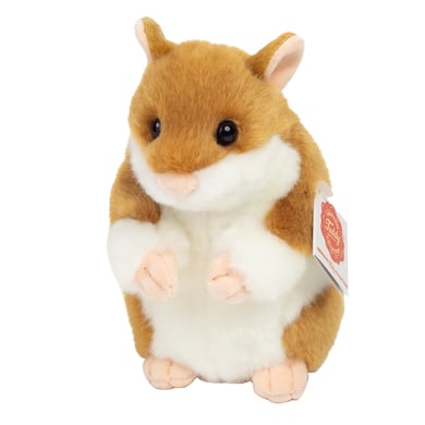 Teddy HERMANN ® Peluche Hamster beige blanco 16 cm