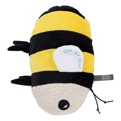 fashy ® Varmvattenflaska 0,8L med fleeceöverdrag bee