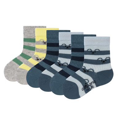 Calcetines de bebé Camano paquete de 6 light azul