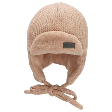 Sterntaler Aviatormössa stickad look beige