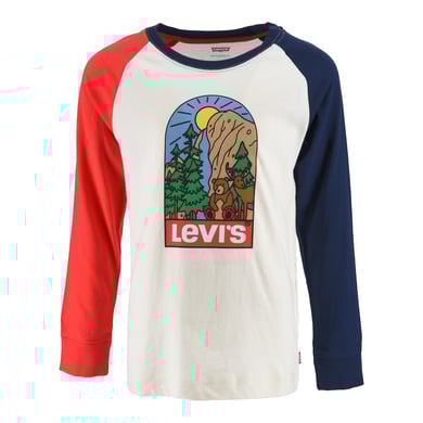 Image of Levi's® Maglia a maniche lunghe, blu con orsetto059