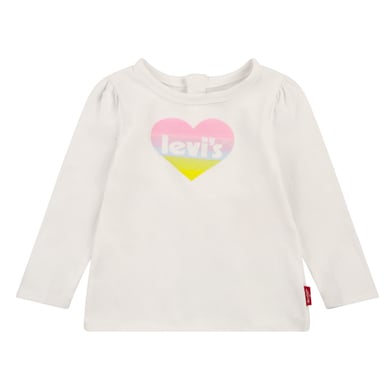 Image of Levi's® Maglia a maniche lunghe, bianca con cuore059