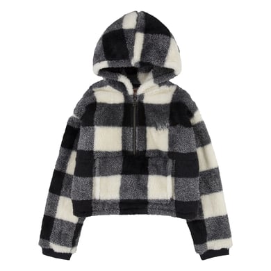 Levis Levi's Fleece Jas Meisje zwart/wit