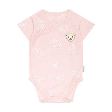 Image of Steiff Body incrociato a manica corta GOTS argento rosa059