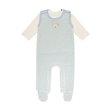 Image of Steiff Set di tutine stripes celestail blu059