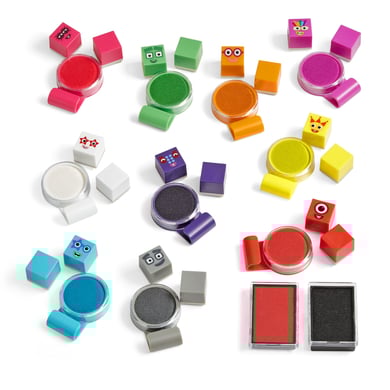 Learning Resources ® Number blocks Stampoline Park Stamp Activity Set