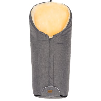 fillikid Saco cubrepiés de Invierno Tacama Piel de Cordero Gris Claro Melange