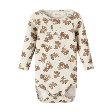 Lil'Atelier långärmad body Nbmgeo Turtledove