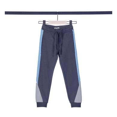TOM TAILOR Träningsbyxor color blocked cool grey