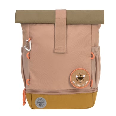 LÄSSIG Mini Rolltop Backpack , Nature hasselnöt