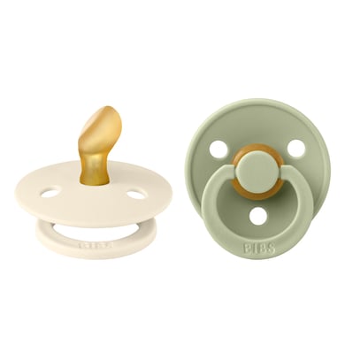 Image of BIBS® Ciuccio Colour Tettarella anatomica Sage & Ivory 0-6 mesi, 2 pz.059