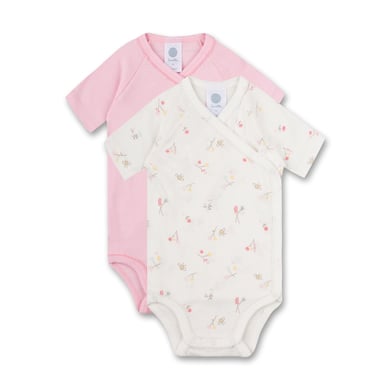 Sanetta Valsad body i dubbelpack vit/rosa