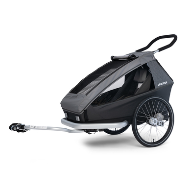 CROOZER Kinderfahrradanhänger Kid Keeke 1 Mountain grey