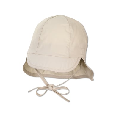 Sterntaler Peaked cap met nekbescherming beige