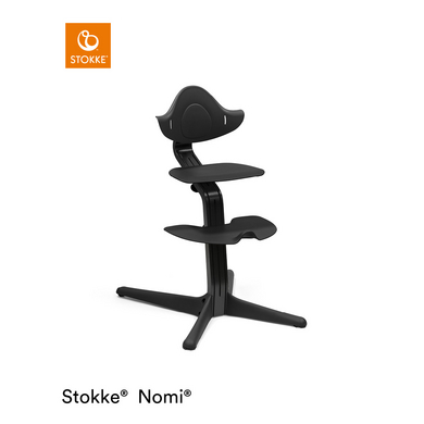 STOKKE® Nomi® Matstol bok svart