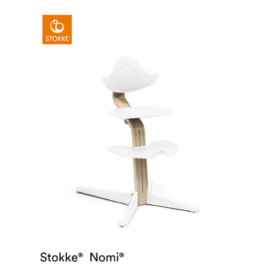 STOKKE® Nomi® Matstol bok natur/vit
