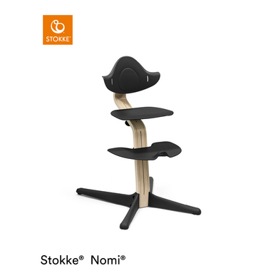 STOKKE® Nomi® Matstol bok natur/svart