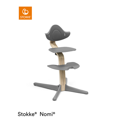 STOKKE® Nomi® Matstol bok natur/grå