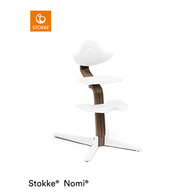 STOKKE® Nomi® Trona madera nogal / blanco