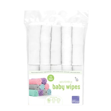 Image of Bambino Mio Salviette umidificate riutilizzabili, confezione da 10, Neve059