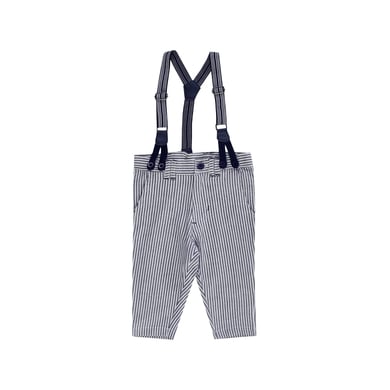 Image of JACKY Pantaloni CLASSIC BOYS con bretelle, blu/righe059