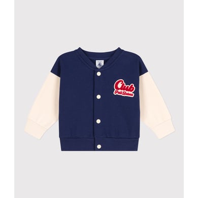 Petit Bateau Sweatjack blauw chaloupe