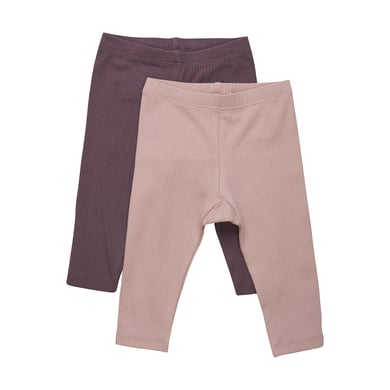 Minymo Leggings 2-pack Misty Rose