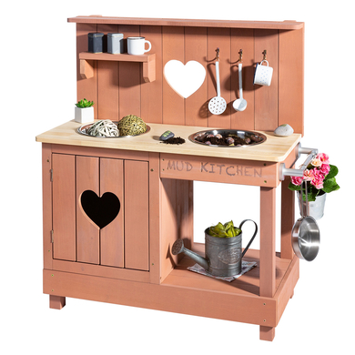 Image of MUDDY BUDDY® Cucina di fango "Adventurer Heart", rosa cipria059