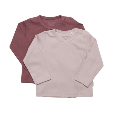 Minymo Långärmad skjorta 2 pack Violet Ice