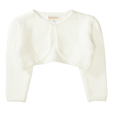 Staccato Stickad bolero av white