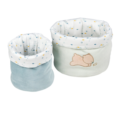 Nattou ROMEO, JULES & SALLY Set med 2 babykorgar