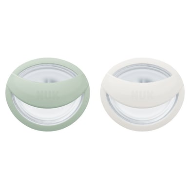 NUK Fopspeen MommyFeel, 0-9 maanden, groen/wit