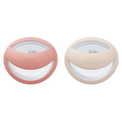 NUK Fopspeen MommyFeel, 0-9 maanden, rood/beige