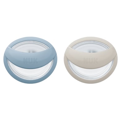 NUK Fopspeen MommyFeel, 0-9 maanden, blauw/grijs