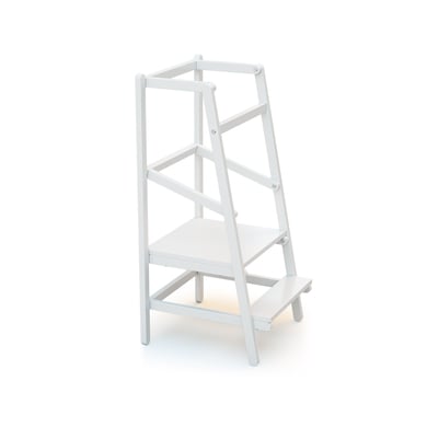Image of WEBABY Torre di apprendimento montessoriana, in faggio bianco059