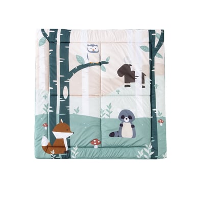 Little Big Friends Patchwork Lekmatta - Skog