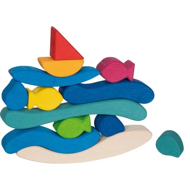 Image of goki Set costruzioni in legno, mondo acquatico059