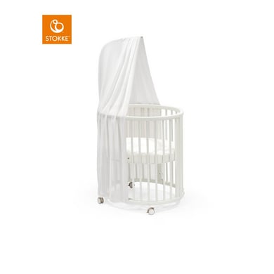 Image of STOKKE® Sleepi™ Mini Culla V3 bianco incl. materasso, tenda e bastone per tenda059