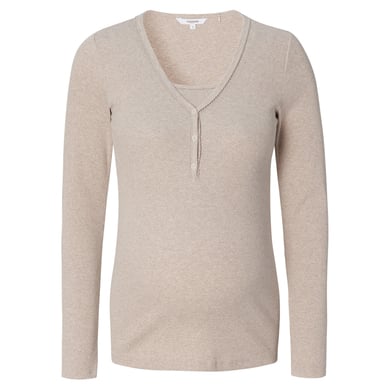 Image of Noppies Amala, top da notte per l'allattamento in taupe melange059